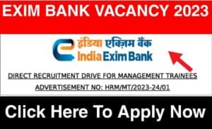 India Exim Bank Vacancy 2023