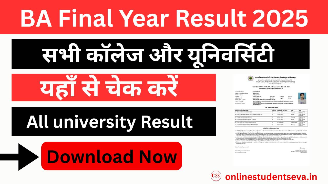 BA Final Year Result 2025