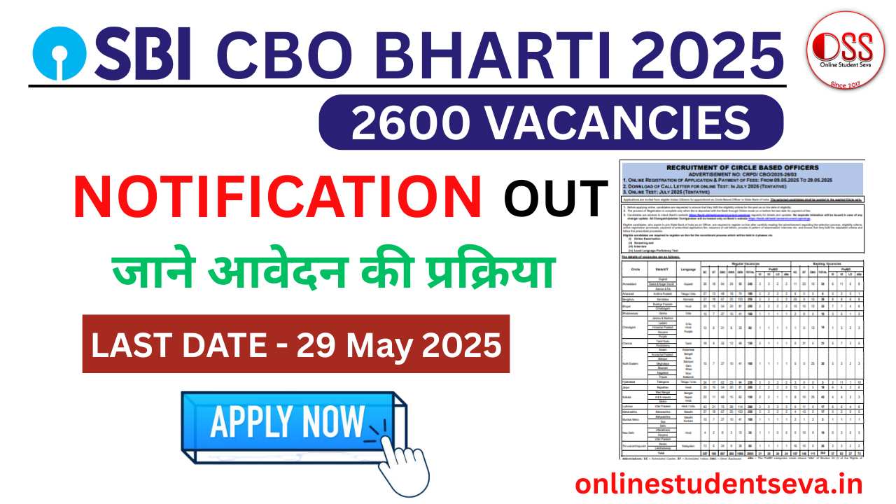 SBI CBO Bharti 2025