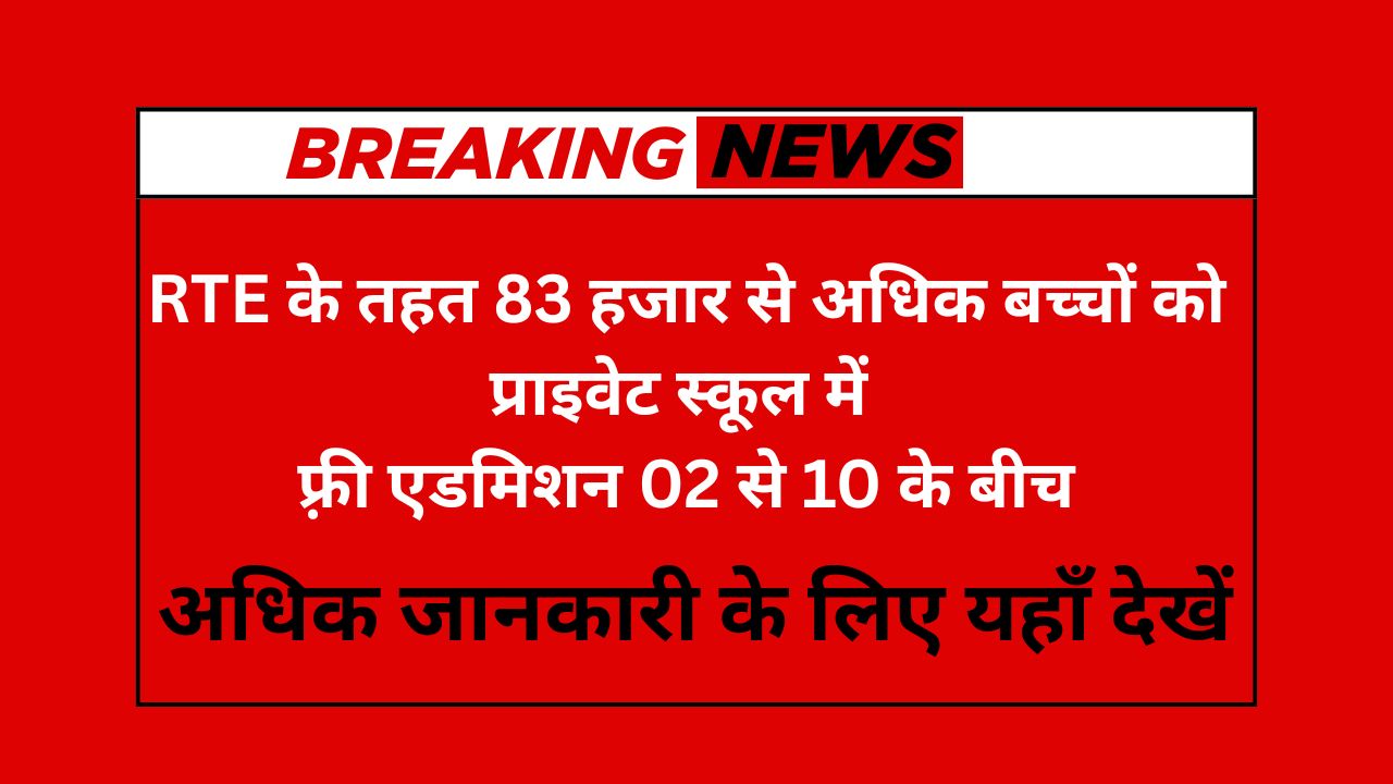 RTE Admission Online Portal 2025