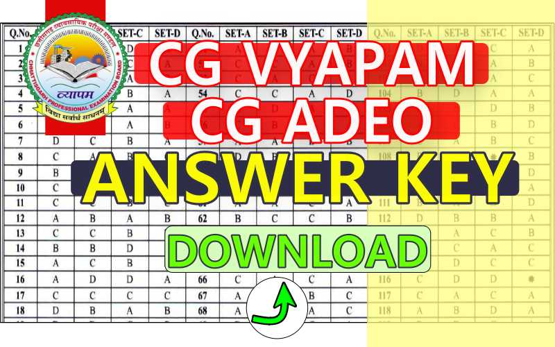 CG ADEO ANSWER KEY 2025