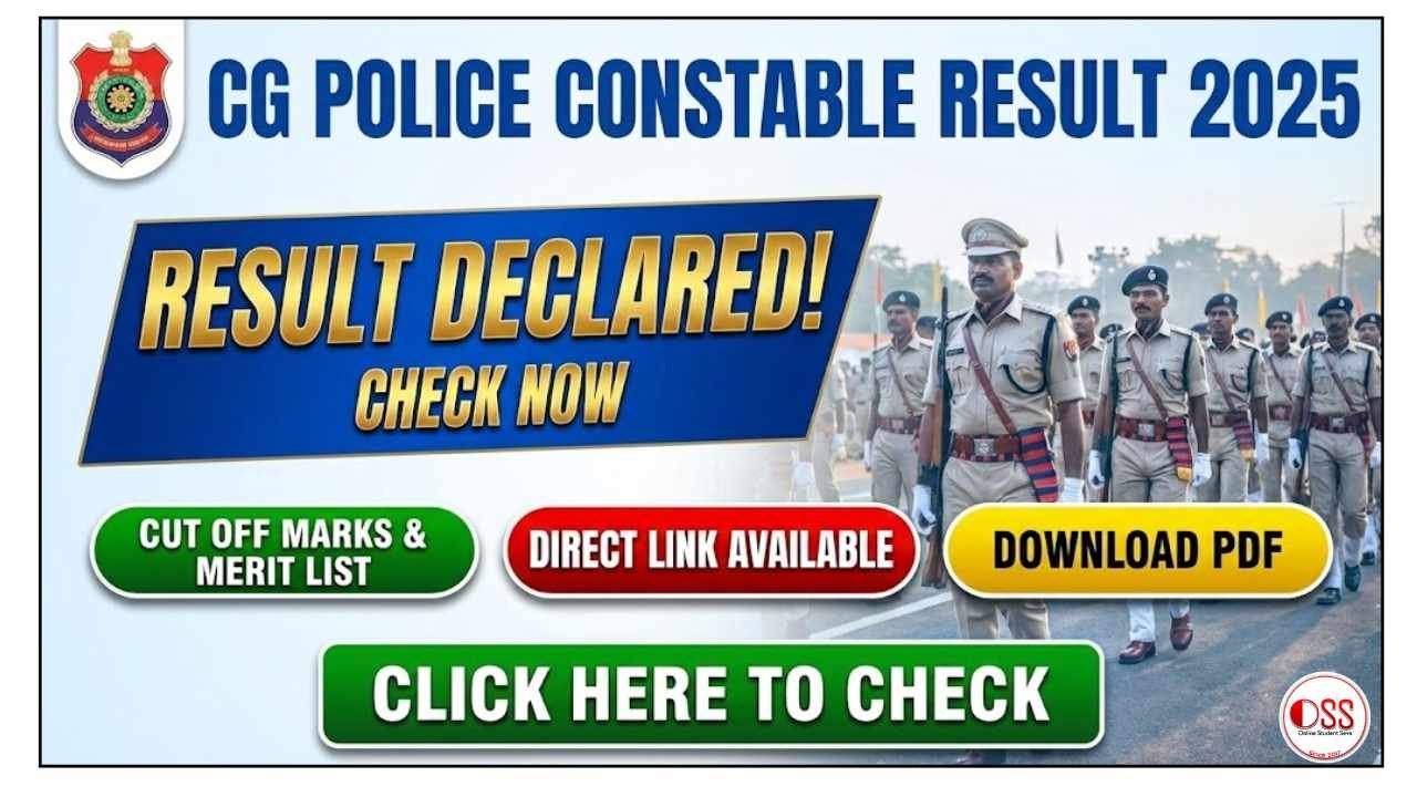 CG Police Constable Result 2025 Out